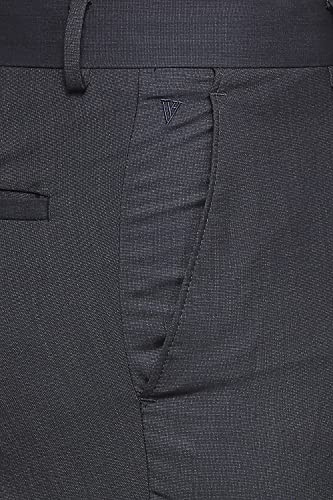 Image of Van Heusen Men's Mid Rise Formal Slim Trousers