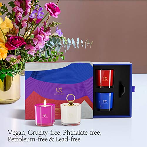 ESNA HOME Luxury Scented Soy Candles Gift Set | 4 Natural Lavender Candles for Women's Stress Relief - Image 5