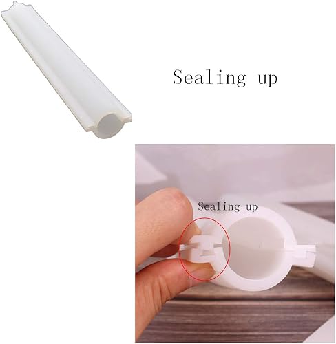 Miniatura 5 de EchoDone Tubo redondo Columna Silicona Jabón Vela Molde Insertar Jabón Suministros Molde de Silicona para Jabón