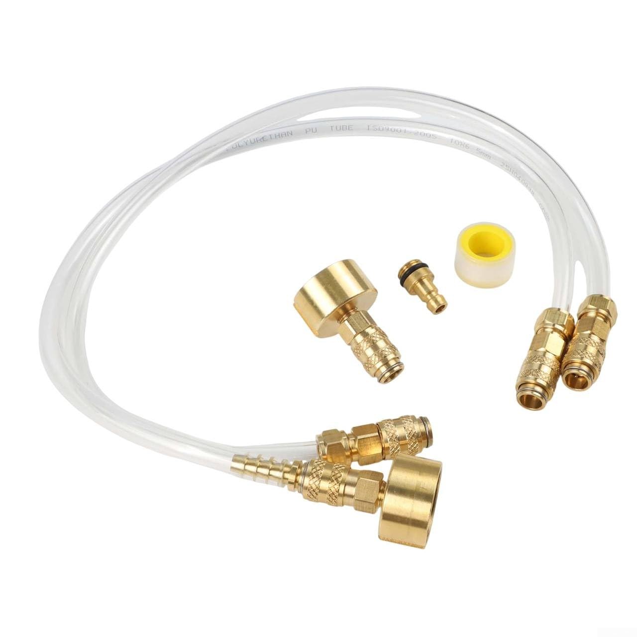 Seastar Compatible Hydraulic Steering Bleed Kit, Metal and PVC Refilling Set for Boat Steering System Service