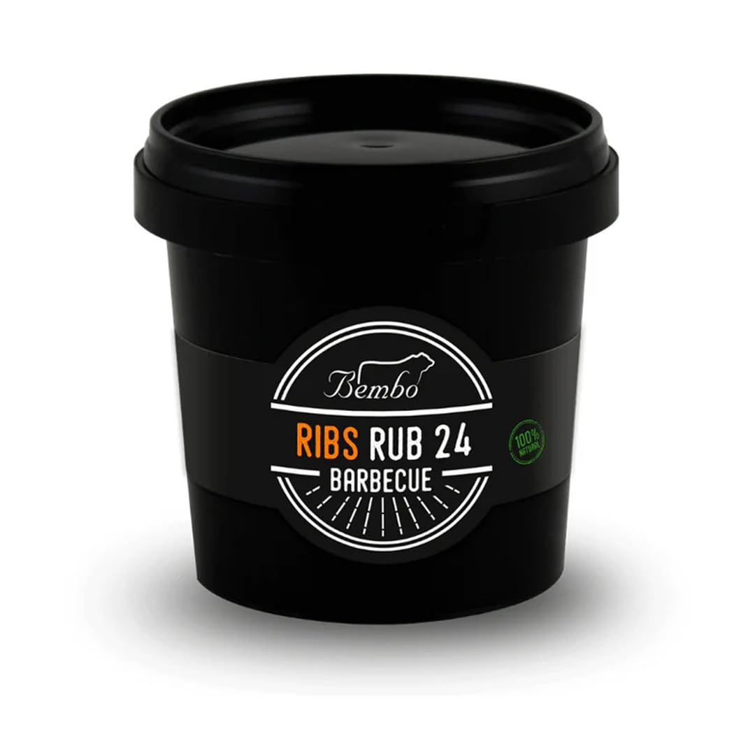 Rub BBQ Ribs 24 Bembo – 500 g - Mélange d’Épices pour Travers de Porc – Marinade Sèche Barbecue – Idéal Grill et Fumage – Made in Italy