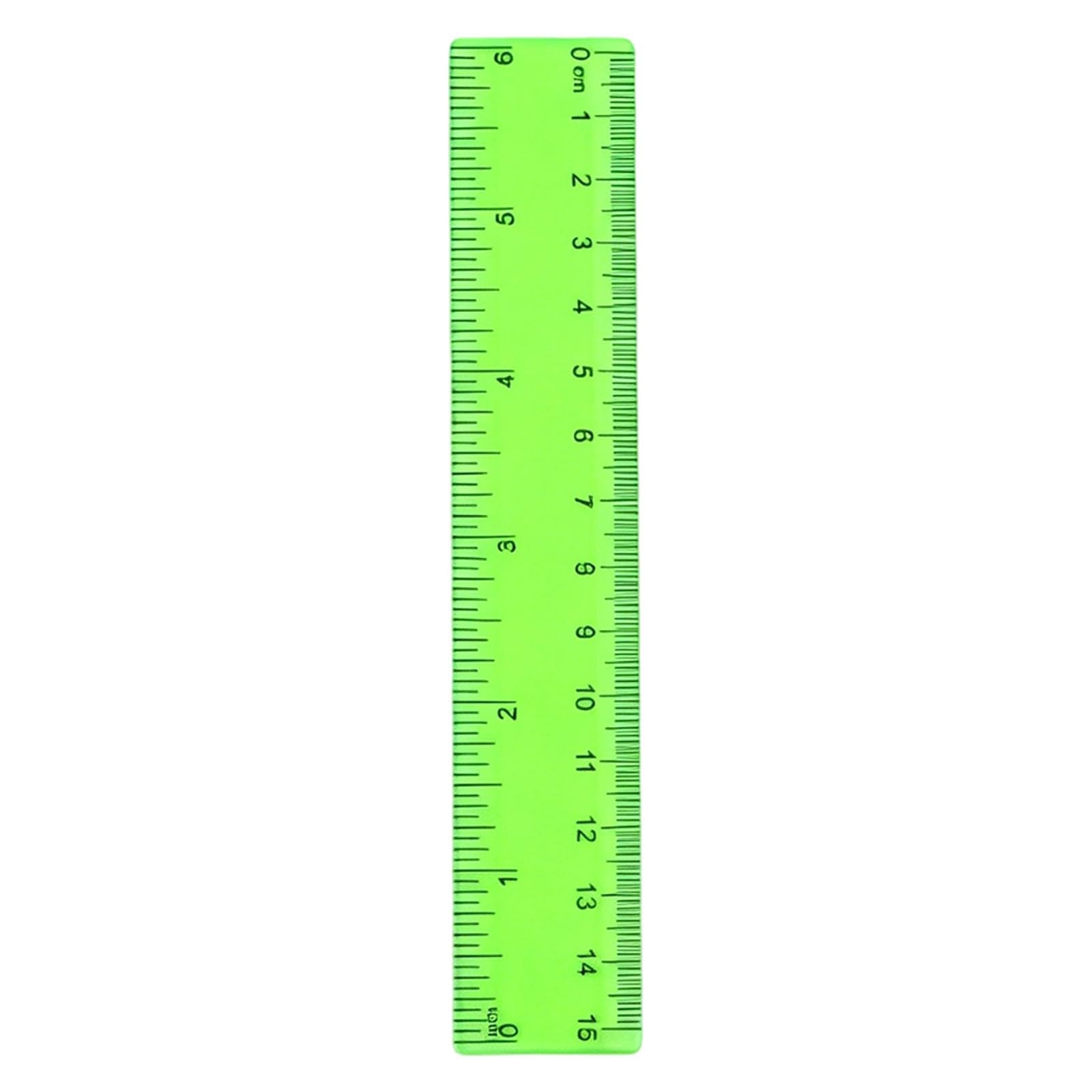 Transparent Coloured Rulers, 15cm Measuring Ruler Stationery