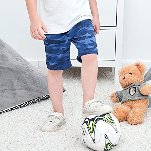 KISBINI Boys Athletic Shorts with Pockets Sport Active Camo Shorts2