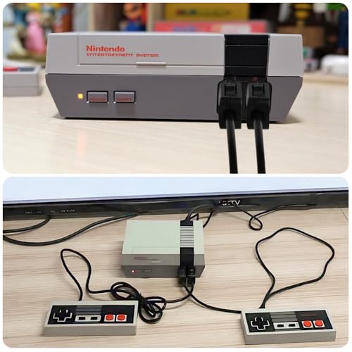 AXFEE 2 Piezas Cables de extensión Aplicabilidad con Nintendo NES Classic Mini Edition Controlador, 3 m Cables Extensibles para Wii Remoto y Wii Nunchuck Controlador, Negro - imagen 6