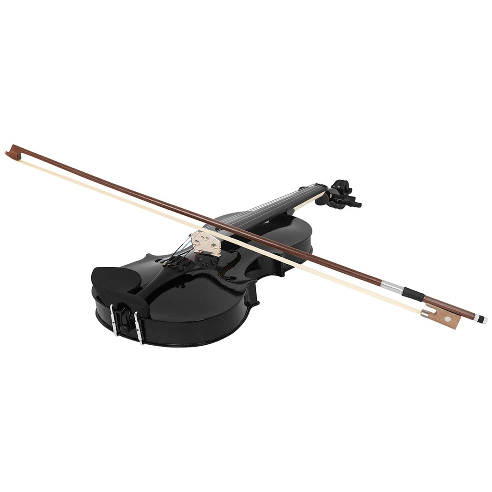 Violino Set Violino In Legno Massello 4/4 Per Principianti Per Adulti Pratica E Suona Il Pianoforte Violino Popolare Nero