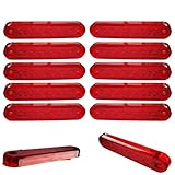Farbe: Rot 10x 6 SMD LED Begrenzungsleuchten Rot 12V 24V Positionsleuchten LKW Anhänger