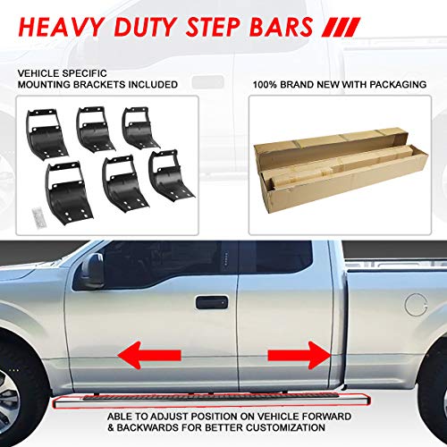 Estribos Laterales Acero Inoxidable para Ford F150-F350 miniatura 5