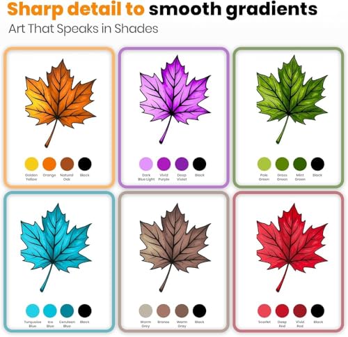 Image of like it 48 Colour Art Markers Set, Dual Tip, Brush & Fine, Sketch Marker, based Brush Markers for Sketching, Adult Coloring, and Illustration (48)