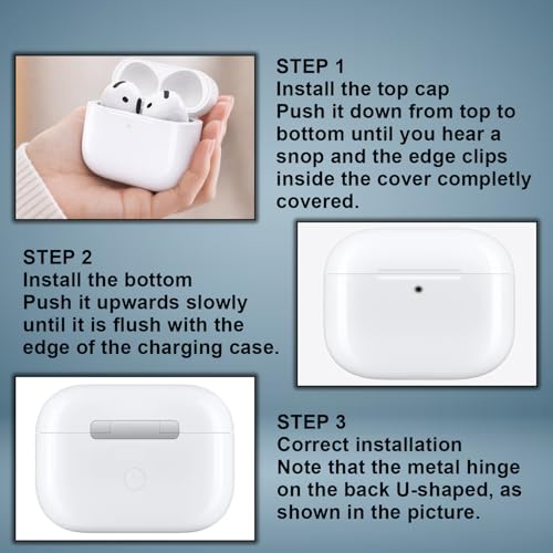 Image of Earbud 4 Wireless Bluetooth Earbuds with Deep Bass,Fast Charging Case Wireless USB-C Type H1 Chip Earbuds with Powerful,Noise Cancellation,Long Battery Backup