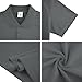 Xiovio Customize® Custom Men's Polo Shirts Golf Jersey Tees | Front·Back Print Personalized with Text & Logo | Grey 2XL