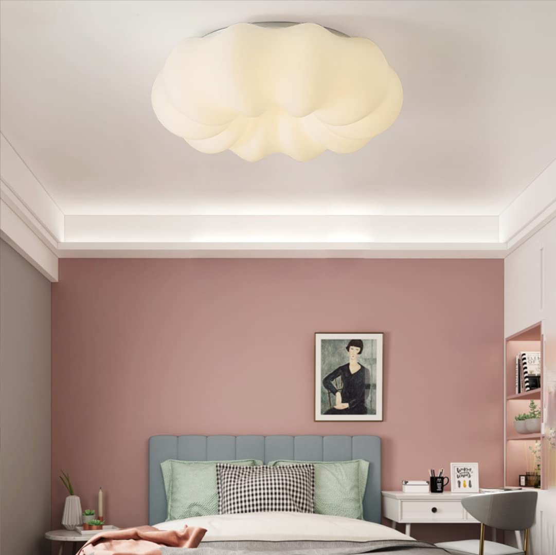 Lustre nuage flottant LED nuage plafonnier plafonnier plafonnier chambre d'enfant pour chambre, salon, 36W, 3 éclairages, 17,8''