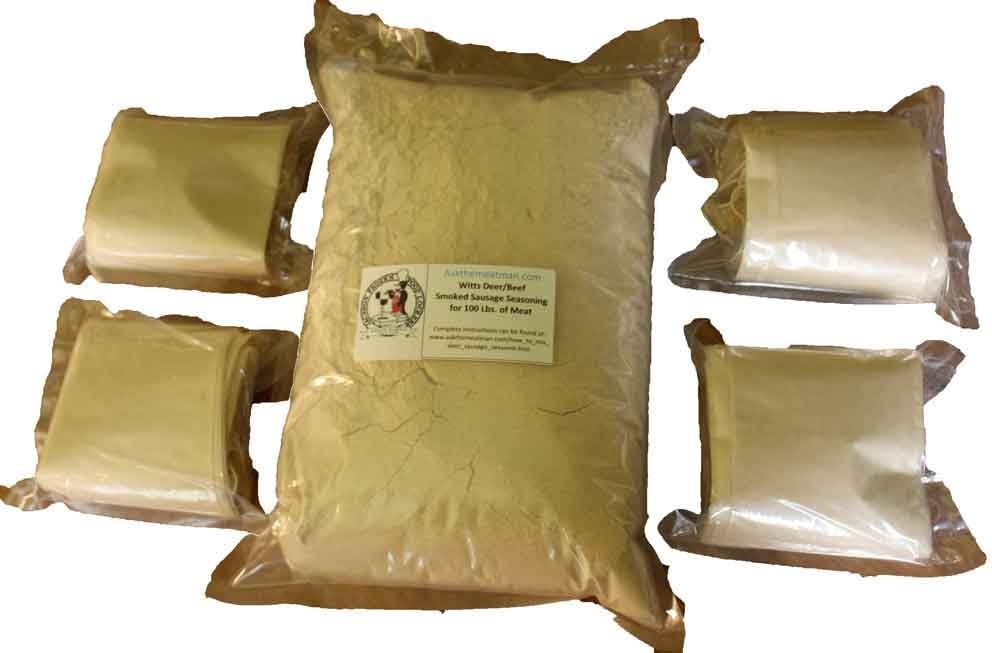 Witts 100 Pound Deer / Beef Summer Sausage Seasoning Kit (100 Pound Kit)