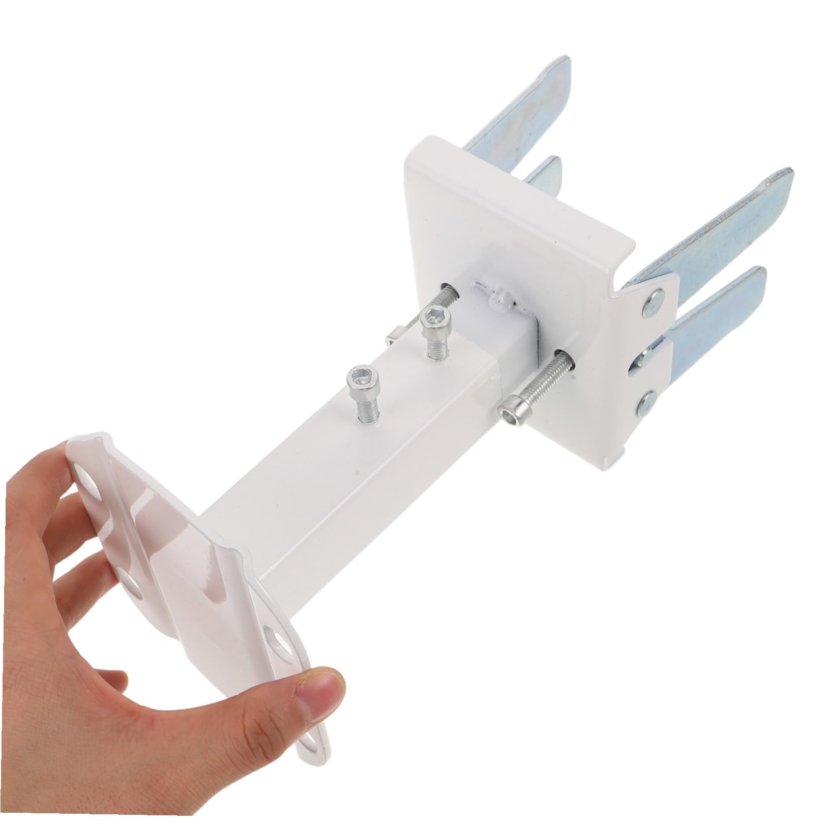 VALICLUD Soporte de Radiador Instalación Estable y Sencilla Ajustable de Acero al Carbono, Soporte de Suelo del Radiador, Altura 14-21cm, Blanco, Patas de Apoyo para Radiadores de