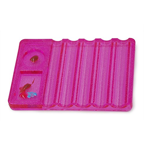 Soporte para pinceles de uñas rosa KADS con paleta acrílica miniatura 5