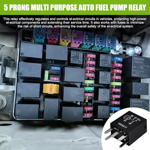 HQRNYP 2PCS Power Relays, Fuel Pump Relays, 5 Pins Heavy Duty High Performance Standard Replacements, G8V-RH-1C7T-R-DC12 Automotive Multi Purpose 12V Electrical System Kit for Most Vehicle Motor