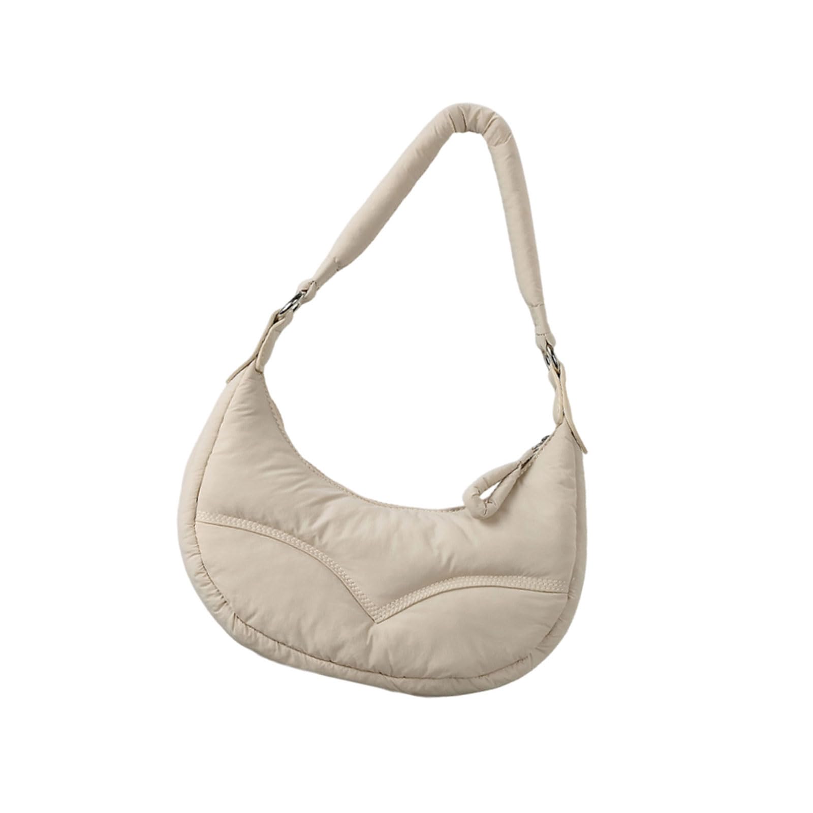 Elegante bolso de hombro acolchado con correa ajustable