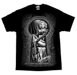 David Gonzales Men's Marilyn Monroe Infamous Sexy Tattoo DGA Art T Shirt XX-Large Black