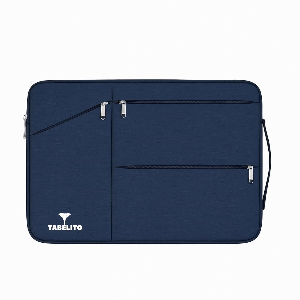 Tabelito Polyester Foam, Nylon Hybrid Laptopss Bag Sleeve Case Cover Pouch for Laptops (15.6 Inches /39.6Cm, Blue)