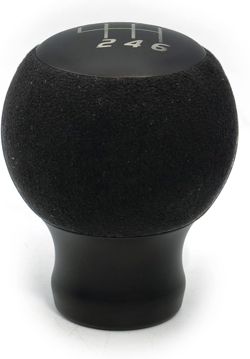 Billetworkz Weighted Fusion Shift Knob with Microfiber Suede (500g) for Manual 1999-24 VW MK4/MK5/MK6/MK7/MK8 Golf/GTI/Golf R/Jetta/GLI, Matte Black