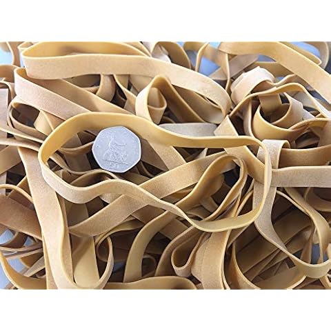 10 x Large Thick 6 inch x 1/2 inch Wide First Steps ® Rubber Elastic Bands No.89 152.4mm x 12.7mm Cover