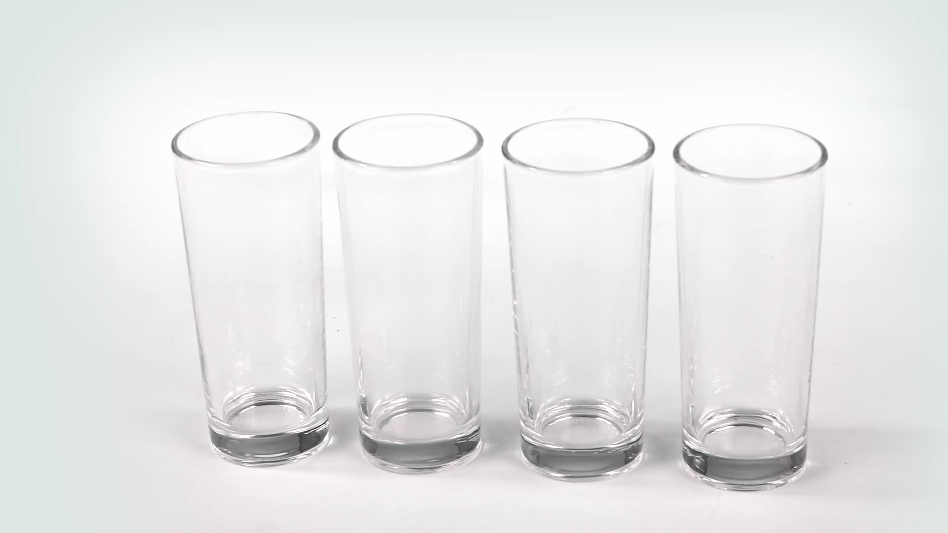 Relaxdays Set 12 Bicchieri in Vetro per Acqua e Bibite, 520 ml, Lavabili in Lavastoviglie, Servizio Tavola, Trasparente
