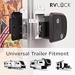 RVLOCK Compact RV Lock Keyless Entry with Remote, Secure Camper Latch Replacement, Durable RV Door Lock Replacement for Trailers with Patented Security Technology - Image 3
