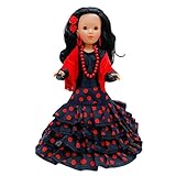 flamenco kleidung wien Premium Vinyl Puppe folk Pepa\'s Vidal Rojas Dolls Original 41 cm 100% Vinyl mit andalusischem Flamenco-Kleid mit Schwanz in limitierter Sonderausgabe