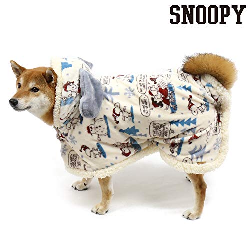 スヌーピー スケート柄 着る毛布 白の価格比較 犬用ブランケット ケージ ベッド マット Heim ハイム