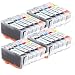 Produktbild Go Inks C-525/526 Satz von 5 Tintenpatronen zum Austausch von PGI-525 & CLI-526 Kompatibel zur verwendung mit PIXMA Drucker (20 Tinten)
