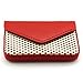 Partstock Multipurpose PU Leather Business Name Card Holder Wallet Leather Credit card ID Case / Holder / Cards Case with Magnetic Shut.Perfect Gift - Red