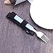 Mobestech 2pcs Adjustable Strap Swivel Fork for Disabled Elderly Handicapped Nursing Home Hospital Use