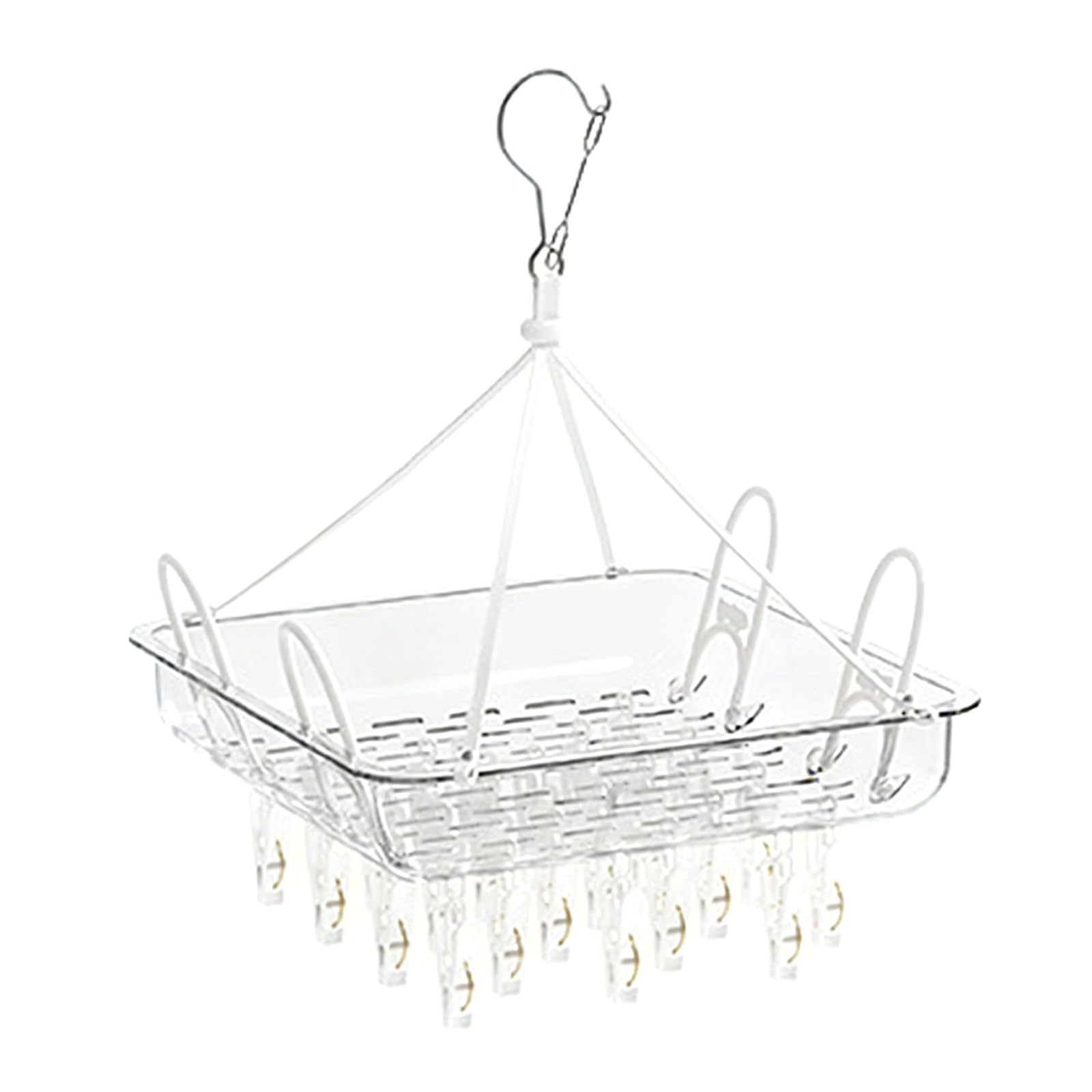 OSNIYAW Multiple Clip Underwear Dryer with Reinforced Locking Systems for Socks and Bras with Strong Grip Underwear Hanging Rack