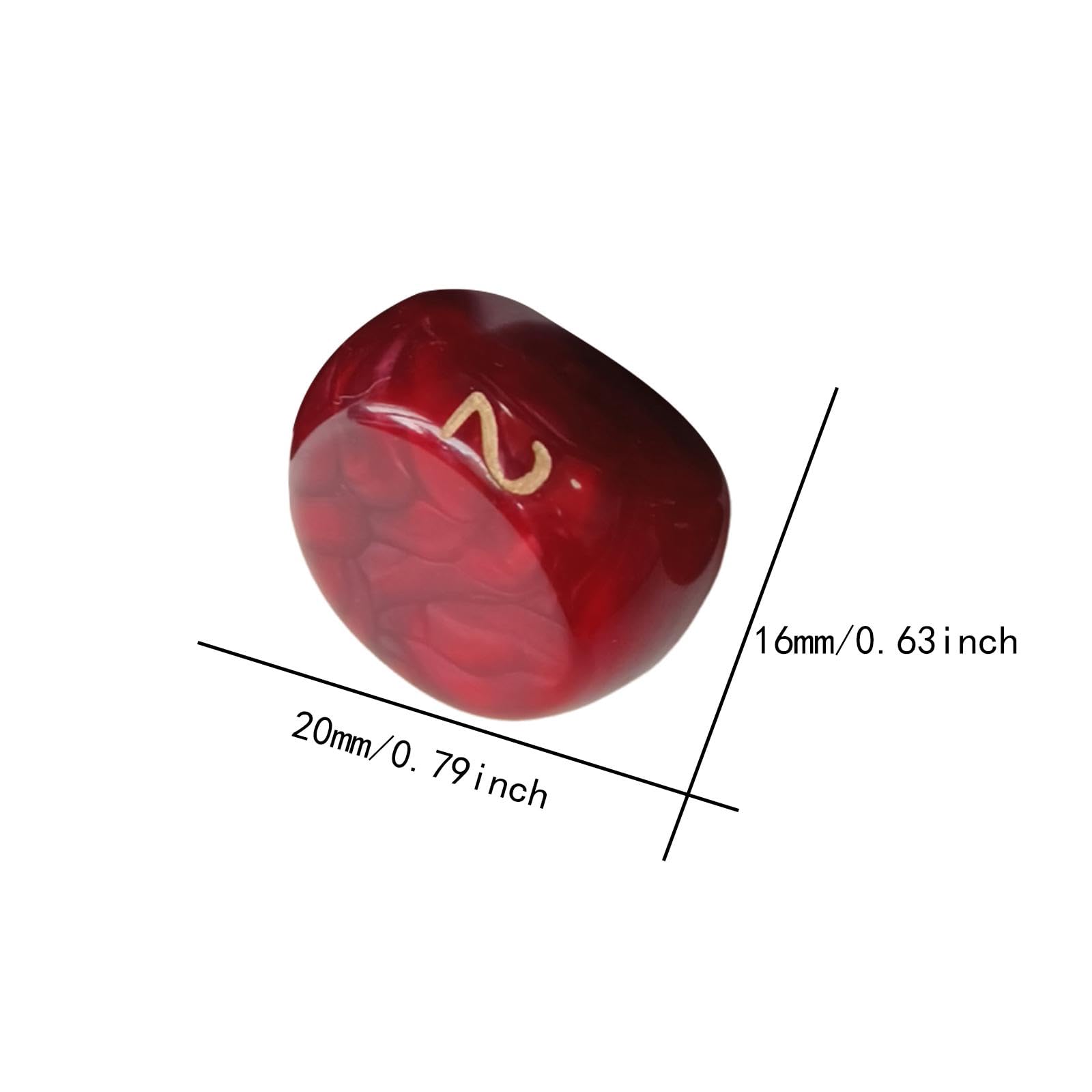 Set di 10 Dadi, Dadi da Gioco a 3 Facce, Giocattoli per l'intrattenimento, Articoli per Feste, Dadi in Acrilico per KTV, Giochi da Tavolo, Bar per, Rosso