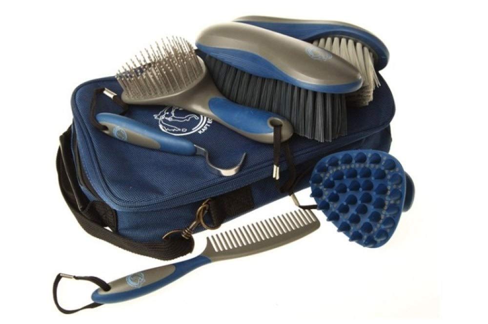 CLBING Horse Brush Set - Kit De Aseo para Caballos Equestrain Brush Comb Juego De Herramientas De Limpieza para Caballos 6 Piezas