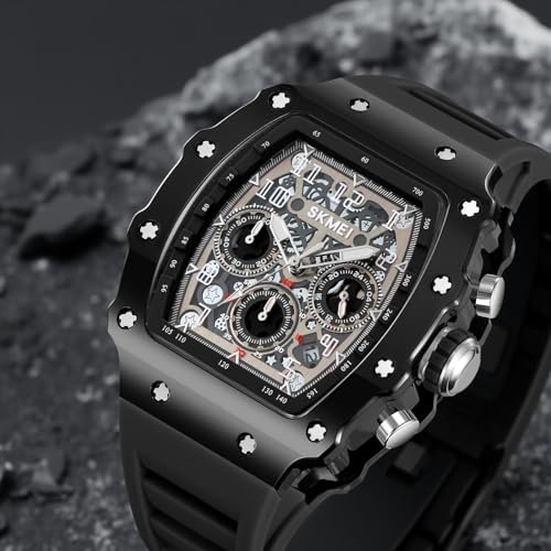 Image of SKMEI Sport Analog Watch Men's Watch, Silica Gel Soft Rubber Band, Stopwatch Wrist Watch for Men - 2305