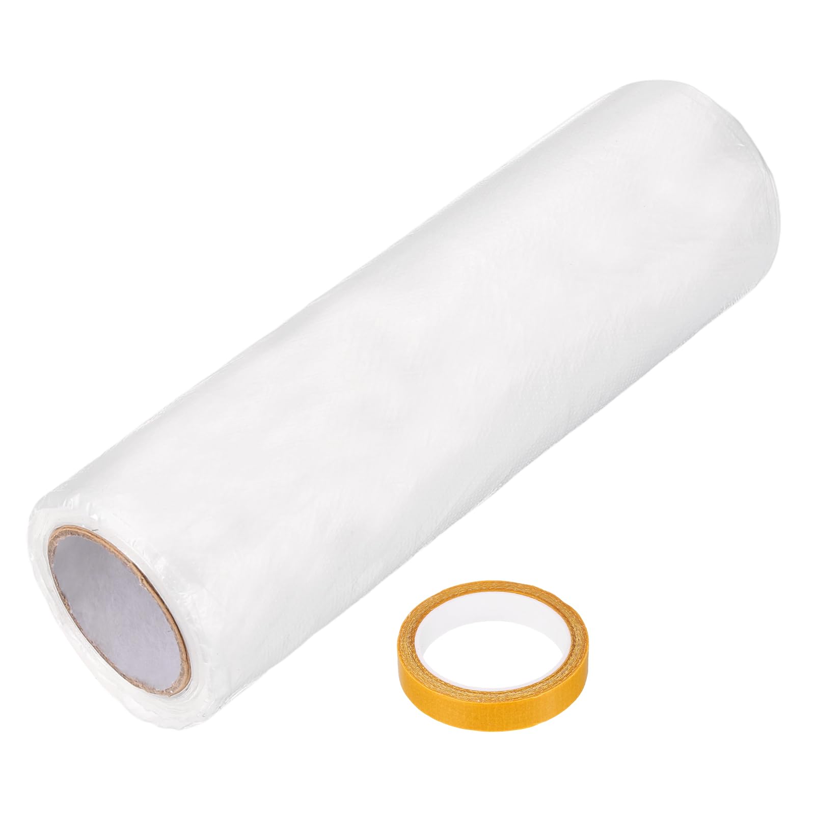 Nexarelle Air Conditioner Blowing Bag with Tape (8M/26FT) - Extended Flexible Foldable Guide Air Duct Bag Airflow Exhaust Distribution Pipe, Clear