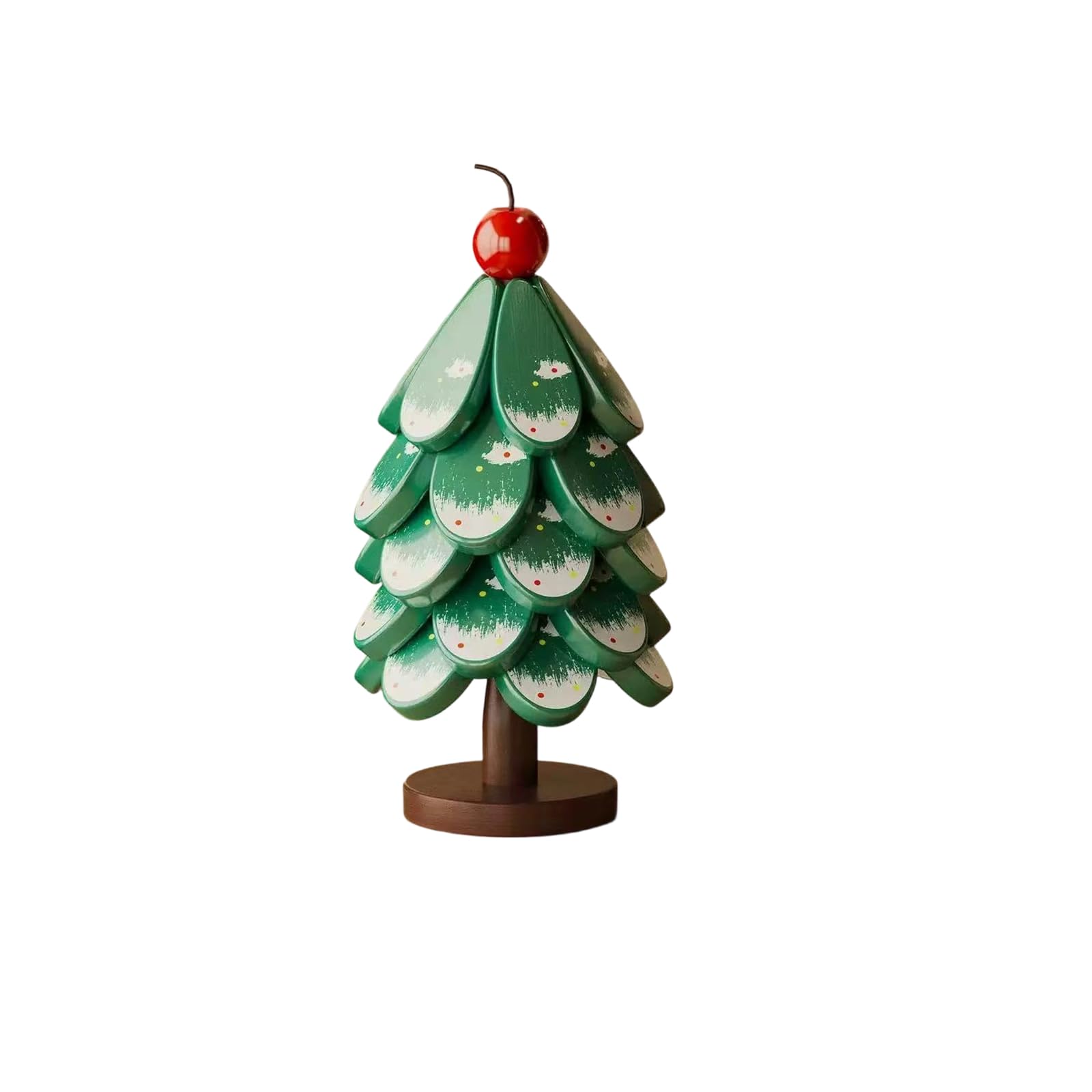 Christmas Tree Shape Wood Heatproof Coasters Set Holiday Table Decors Protective Placemat for Dinner Party Decoration Heatproof Dining Table Pad
