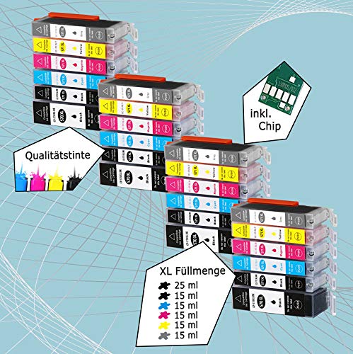 24er Pack Tintenpatronen Für Canon – Kompatibel Mit PGI-570/571 XL, Für MG- Und TS-Serie