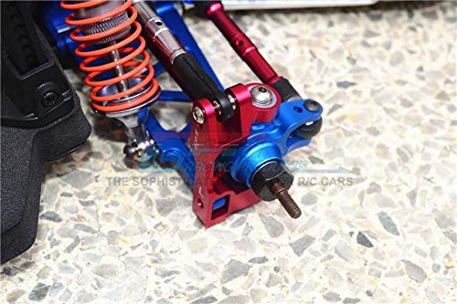 GPM For Traxxas Slash 4X4 / Slash 4X4 LCG/XO-01 Supercar/Rustler 4X4 VXL/Hoss 4X4 Upgrade Parts Aluminum Front C Hub - 1Pr Set Silver