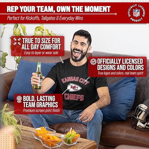 Image of NFL Gameday Cotton Blend T-Shirt for Men and Women - Licensed
