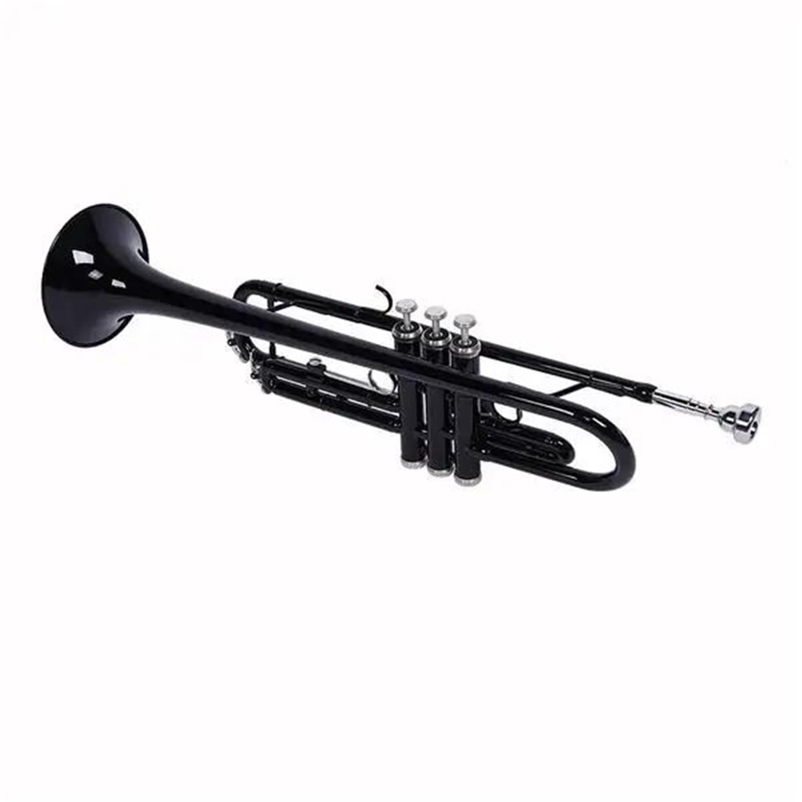 Trąbka Trąbka Niklowana Instrument Dla Początkujących Kolor Czarny Gra Na Płaskim Paśmie B