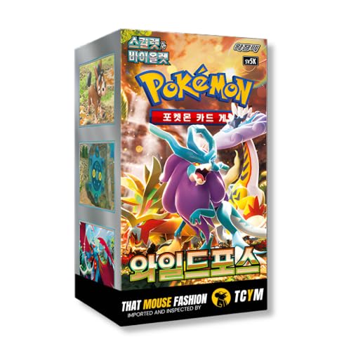 That Mouse Fashion Temporal Forces Wild Force Korean Booster Box | TCYM Authenticated | Korean Pokemon Cards | Pokemon Temporal Forces 30 Packs