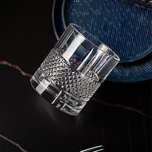 Image of Farielyn-X Premium Crystal Old Fashioned Whiskey Glasses, 310 ml, Set of 6 Transparent Tumblers, Perfect for Scotch, Bourbon, Wine, Cocktails, Gift for Whisky Lovers (xQXZ-)