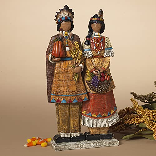 One Holiday Way Vintage 12-Inch Native American Couple Figurine cover