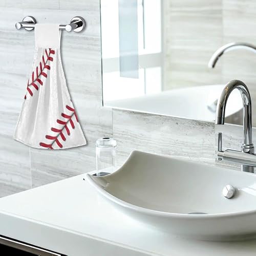 Kocoart J-TTG304222496P561C597S1202 Baseball Kitchen Hanging Towels Sport Theme Hand Tie Towel With Loop Dish Drying Towel 2Pcs thumb #5