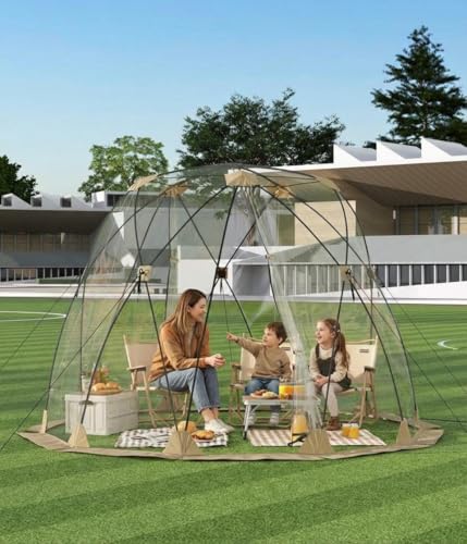 10.5x10.5 ft Bubble Tent Igloo Tents Pop Up Dome, 4-6 Person...