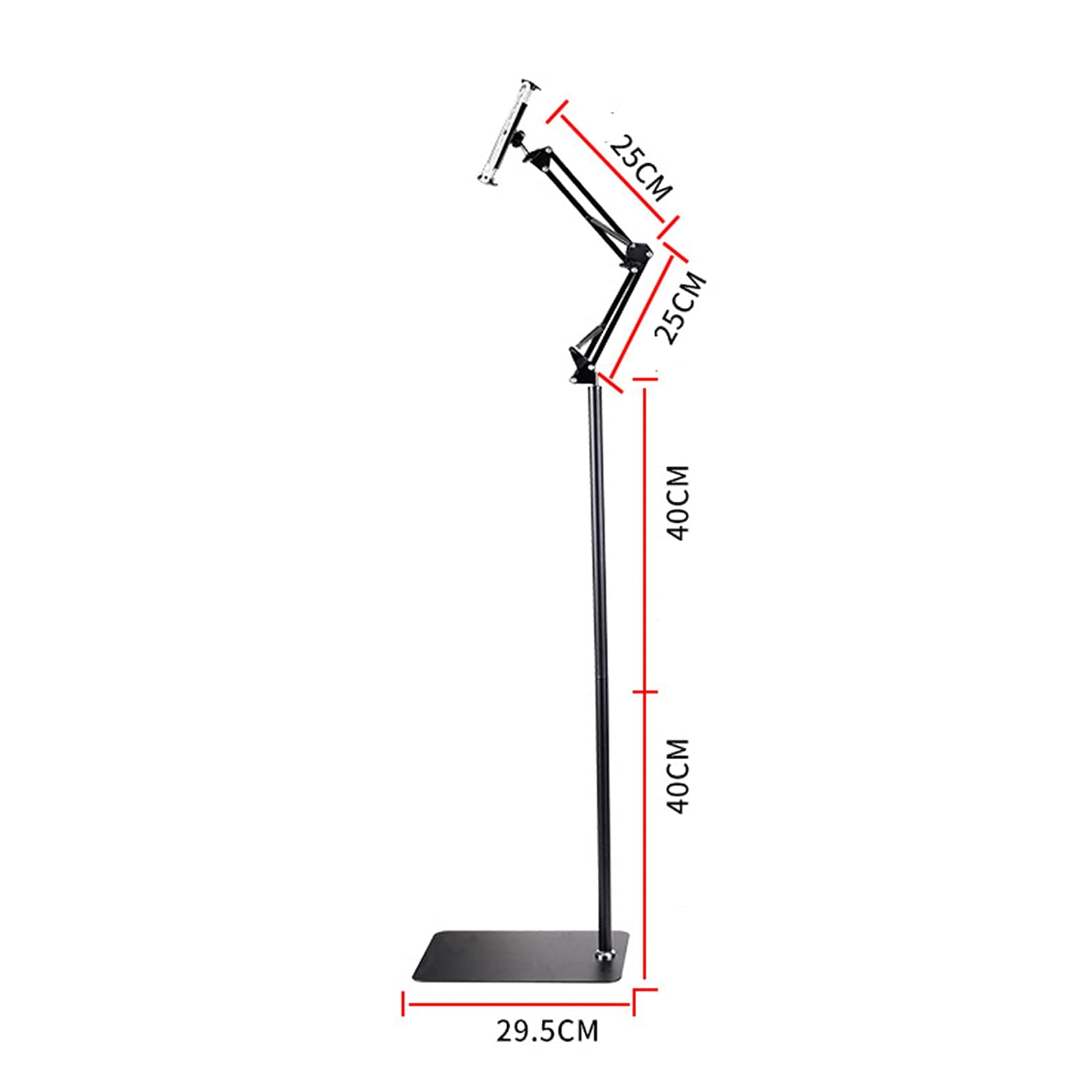 Supporto per Tablet Supporto per Tablet Regolabile Supporto da Pavimento per Telefono Supporto Regolabile in Altezza Compatibile con Tablet PC Switch e Tutti i telefoni 4''-12.9'' 175 cm (13