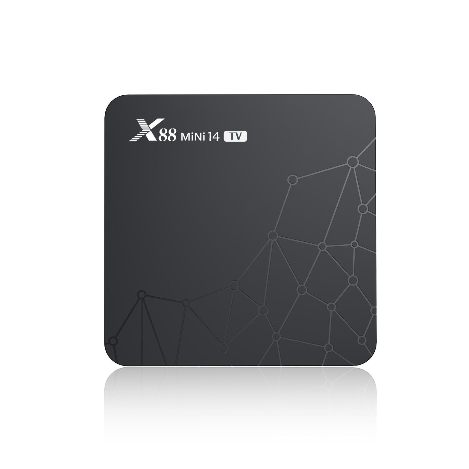 GREVA Android 14.0 TV Box, UHD 8K Android Box 2 GB RAM 16 GB ROM RK3518mini Quad-Core 64 bit Cortex-A53, 2,4 GHz/ 5,0 GHz Dual Wi-Fi6 10/100 M Ethernet LAN Bluetooth 5.0 HDMI 2.1 HDR10 Smart TV Box 3D