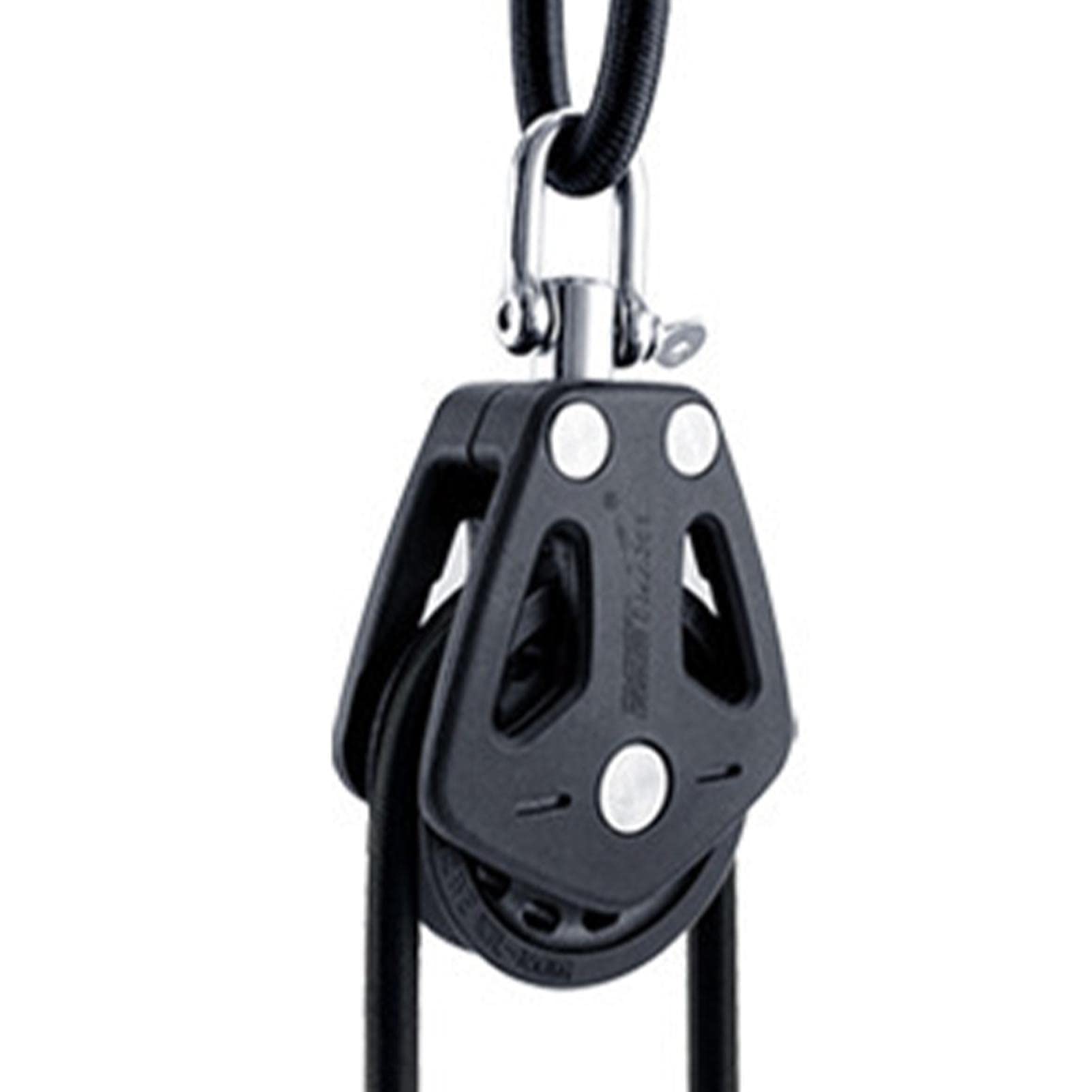2 Poulies Robustes En Nylon Pour Bateau - Capacité 460 Kg, Câble Max 10 Mm - Accessoire Marin