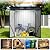 6 x 4 FT Storage Shed, Metal Sheds & Outdoor Storage with Sloping Roof and Lockable Door, Outdoor Shed for Backyard Garden Patio and Lawn,White